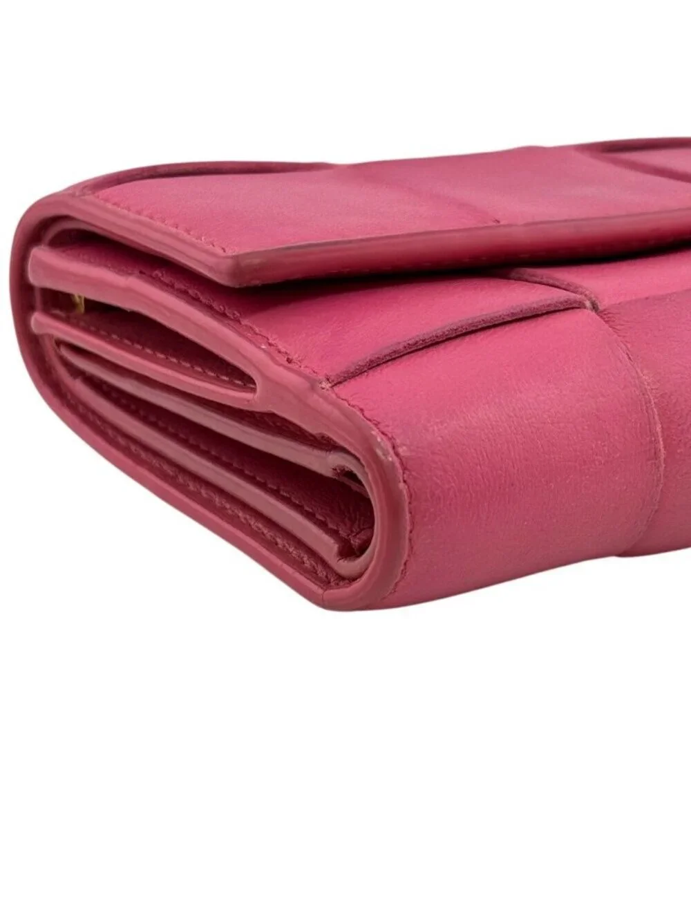 Bottega Veneta Compact Wallet Maxi Intrecciato Cassette Trifold
